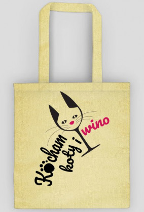 Kocham Koty i Wino - Eko torba