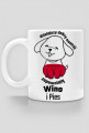 Dzisiejszy dobry nastrój zapewniają Wino i Pies - kubek