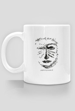 Kubek z grafiką  - maska wojownika