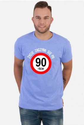 Życie zaczyna się po 90-tce - koszulka na 90 urodziny