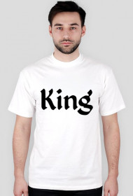 T-shrt męski "King" - biały