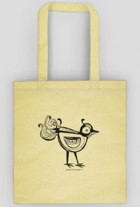 Torba z ptaszkiem, eko torba ptaszek, ptaszek torba z nadrukiem