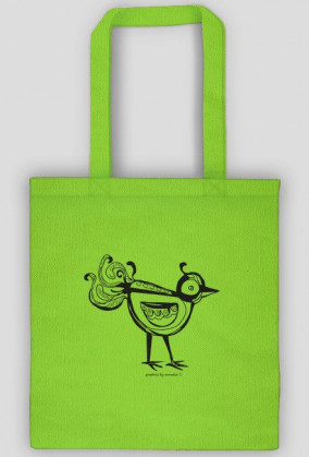 Torba z ptaszkiem, eko torba ptaszek, ptaszek torba z nadrukiem