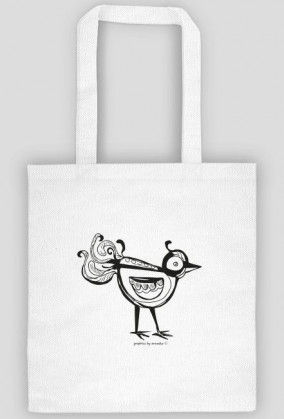 Torba z ptaszkiem, eko torba ptaszek, ptaszek torba z nadrukiem