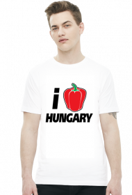 i Love Hungary (koszulka męska) ciemna grafika