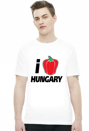 i Love Hungary (koszulka męska) ciemna grafika
