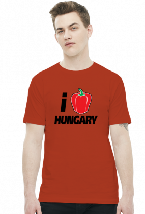 i Love Hungary (koszulka męska) ciemna grafika