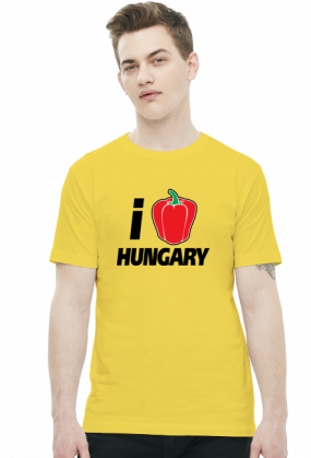 i Love Hungary (koszulka męska) ciemna grafika