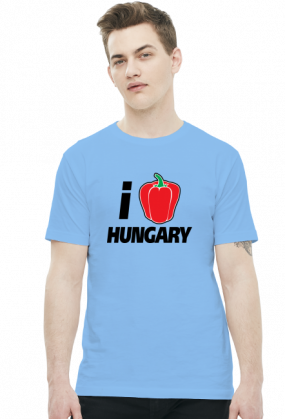 i Love Hungary (koszulka męska) ciemna grafika