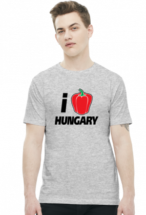 i Love Hungary (koszulka męska) ciemna grafika