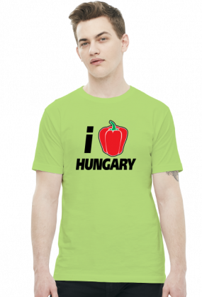 i Love Hungary (koszulka męska) ciemna grafika
