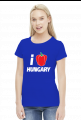 i Love Hungary (bluzka damska) jasna grafika