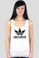 alcohol jak adidas White Tank Bokserka