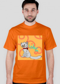 T-shirt Pomarańczowy Wilk