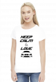 Keep Calm and Love BMW - E46 (bluzka damska) ciemna grafika