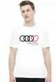 'One love Audi love' biała koszulka męska