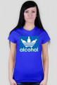 alcohol jak adidas Blue Women T-Shirt