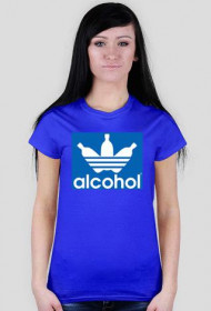 alcohol jak adidas Blue Women T-Shirt