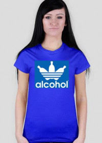 alcohol jak adidas Blue Women T-Shirt