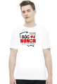 Koszulka męska biała "Bóg Honor Ojczyzna"