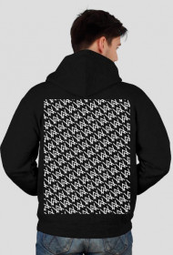 Pattern zip hoodie