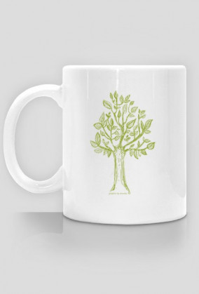 Kubek z drzewkiem, drzewo kubek, kubek z drzewem