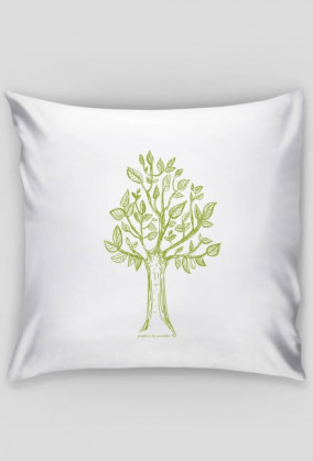 Poduszka z drzewkiem, drzewo poduszka, poszewka z drzewkiem