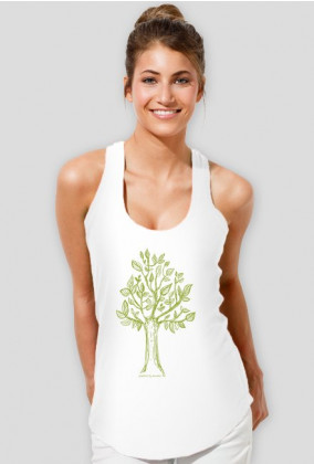 Damska bokserka z drzewem, drzewko koszulka damska, drzewo top, top z drzewkiem