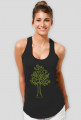 Damska bokserka z drzewem, drzewko koszulka damska, drzewo top, top z drzewkiem
