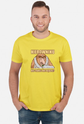 Kierowniku nic taniej nie będzie? - Koszulka Somsiad - Typowy Polak Sklep (Męska)