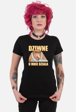 Dziwne u mnie działa - Koszulka dla programisty / informatyka - Somsiad