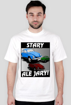 VW Beetle - Stary ale jary (koszulka męska)