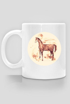 Kubke z konikiem, koń kubek, horse mug