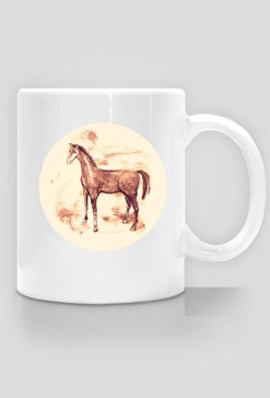 Kubke z konikiem, koń kubek, horse mug