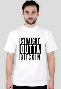 Krypto Beton – Koszulka „Straight Outta Bitcoin Black”