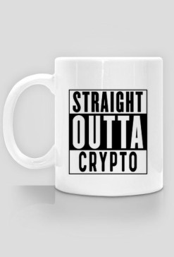 Krypto Beton – Kubek „Straight Outta Bitcoin”