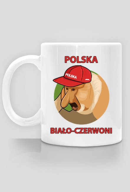 Polska kubek biało czerwoni