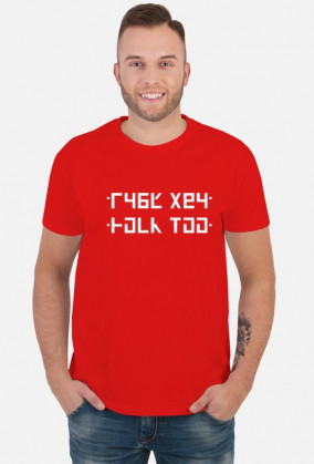 FUCK YOU - Śmieszna koszulka z ukrytym napisem (Męska)