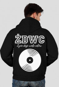 Bluza z Kapturem VINYL - 2Sides ŻDWC Collection, Black