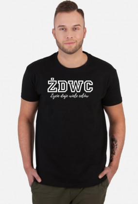 Koszulka męska STANDARD - 1Side ŻDWC Collection, Black