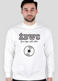 Bluza Męska VINYL - 1Side ŻDWC Collection, White