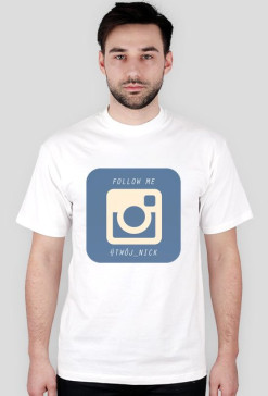 FOLLOW ME  - T-SHIRT MĘSKI