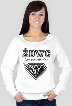 Bluza Damska DIMOND - 2Sides ŻDWC Collection, White