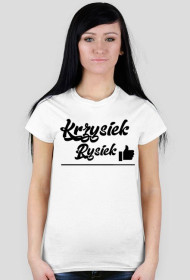 Koszulka damska logo Krzysiek Rysiek