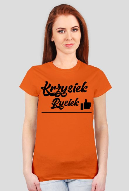 Koszulka damska logo Krzysiek Rysiek