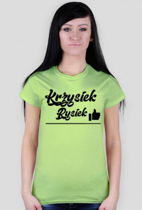Koszulka damska logo Krzysiek Rysiek