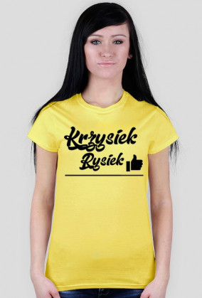 Koszulka damska logo Krzysiek Rysiek