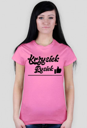 Koszulka damska logo Krzysiek Rysiek