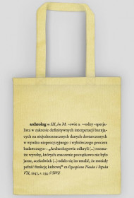 Zdefiniuj archeologa (archeologiczna torba)