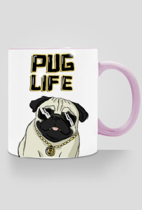 Kubek Pug Life - dwustronny